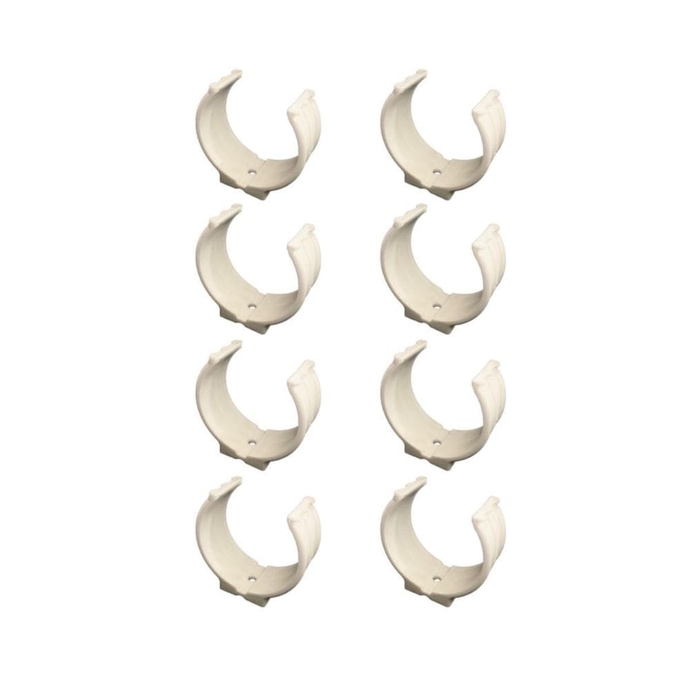 Kit 8 Abraçadeira Impacto Cano Tubo 75Mm 3`` Branca Estrela