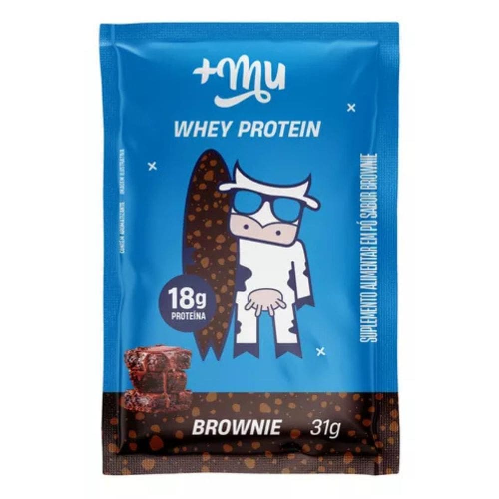 Whey Protein Concentrado Sache Sabor Brownie 31G +Mu