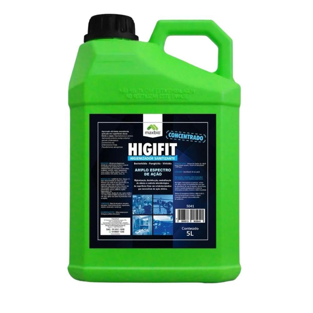 Desinfetante Higifit 5L Maxbio Limpeza Profunda E Eficaz
