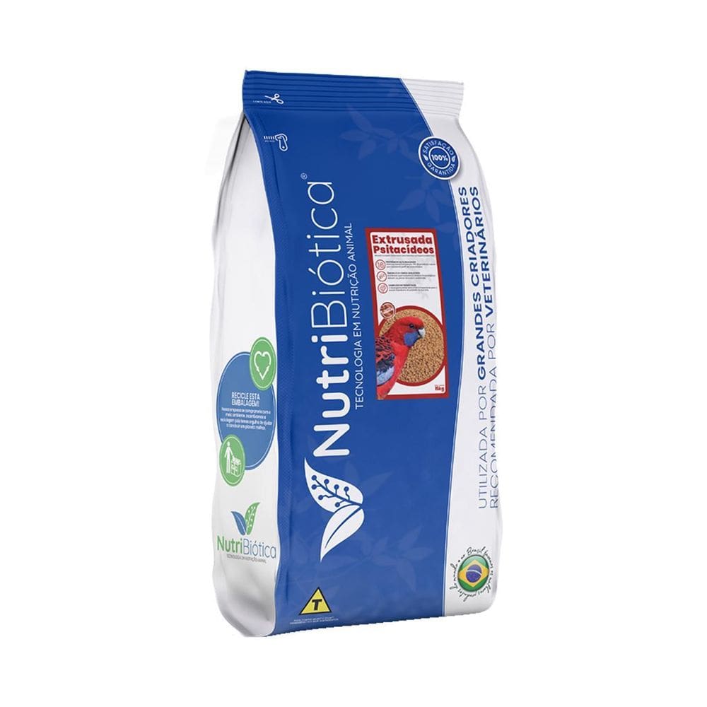 Ração Nutribiótica Para Criadores Extrusada Psitacídeos 10Kg
