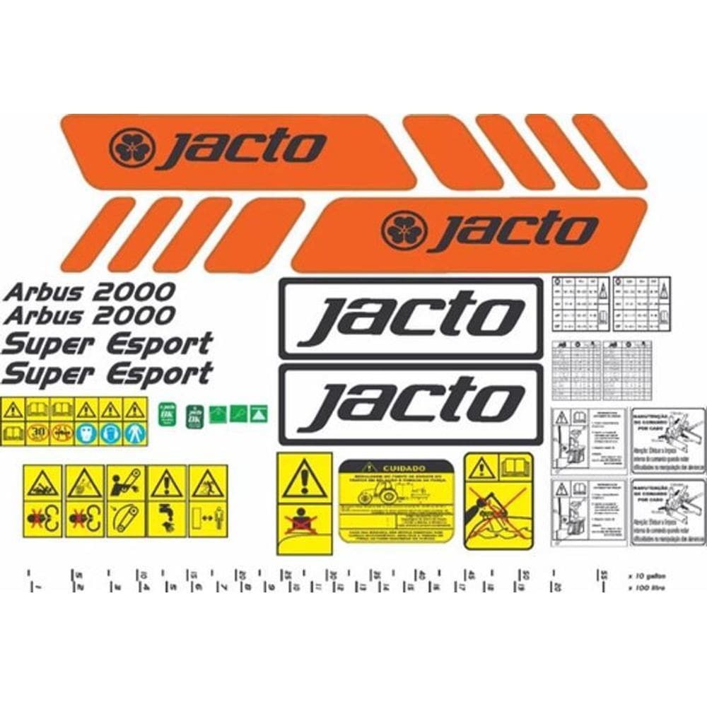 Kit Adesivos - Jacto Arbus 2000 Super Esport