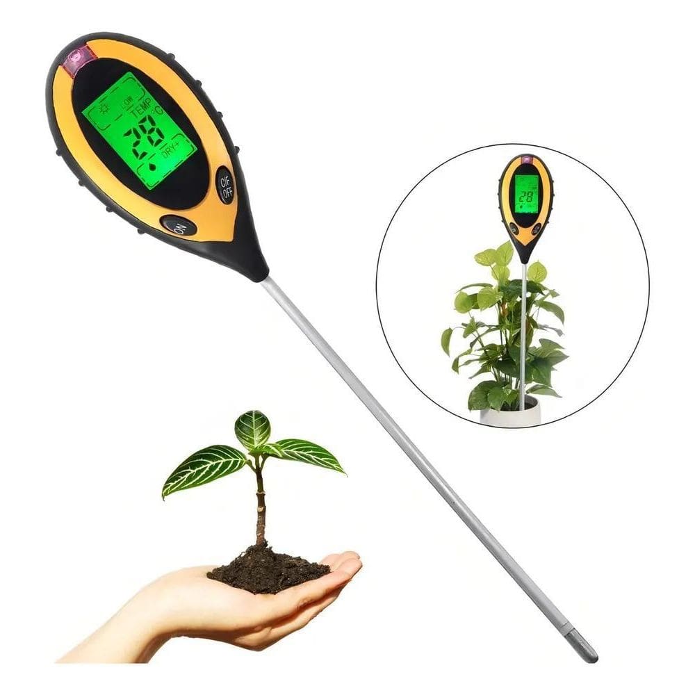 Medidor Ph Digital Terra Solo Plantas Umidade Temperatura Lu