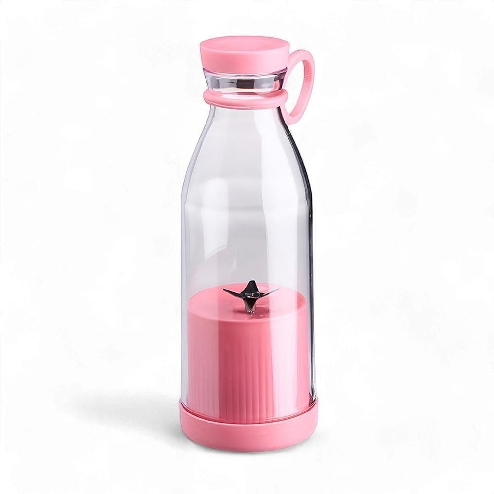 Liquidificador Fresh Juice 380Ml Rosa Usb Recarregável