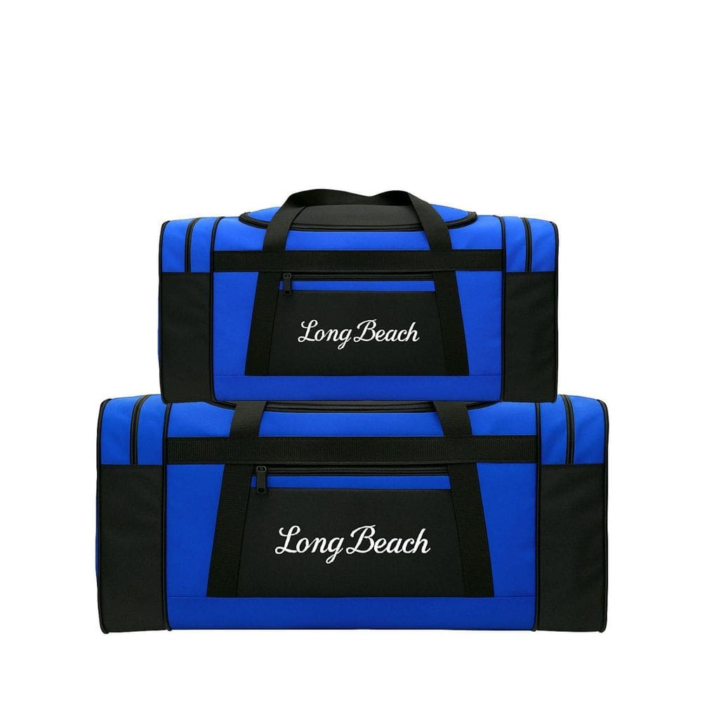 Kit 2 Bolsas Sacola Viagem Esportiva Mini Bolsos Pp P - Azul