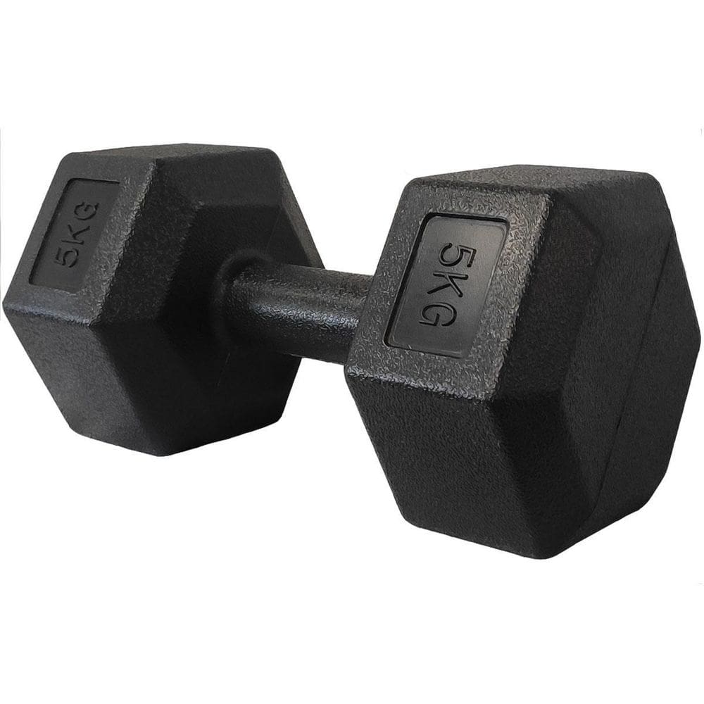 Halter Dumbbell Pvc Sextavado - 5Kg