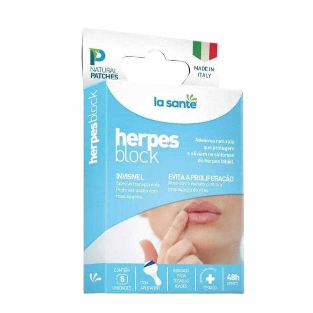 Herpes Block 5Un Adesivo Labial Invisível E Protetor