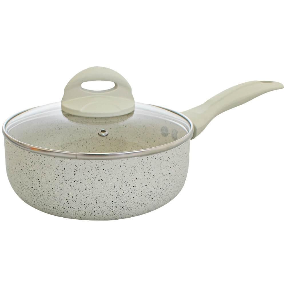 Panela Antiaderente Cerâmica Ibiza Vanilla 18Cm Casambiente