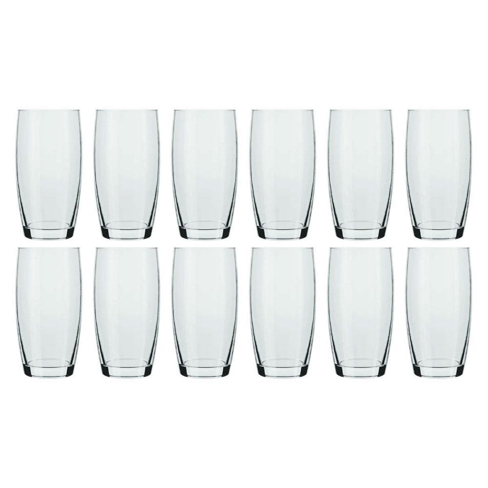 Jogo De Copos Nadir Long Drink Oca 400Ml Vidro Com 12 Peças