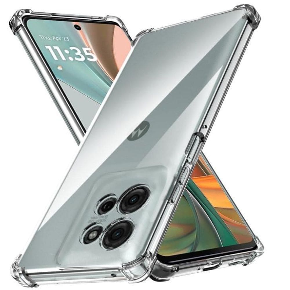 Capa Em Gel Air Cushion Para Moto G75 - Transparente