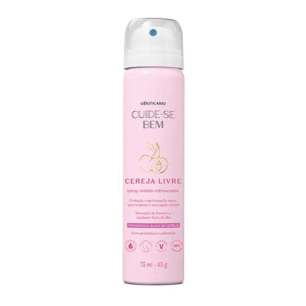 Spray Íntimo Refrescante Cuide-Se Bem Cereja Livre O
