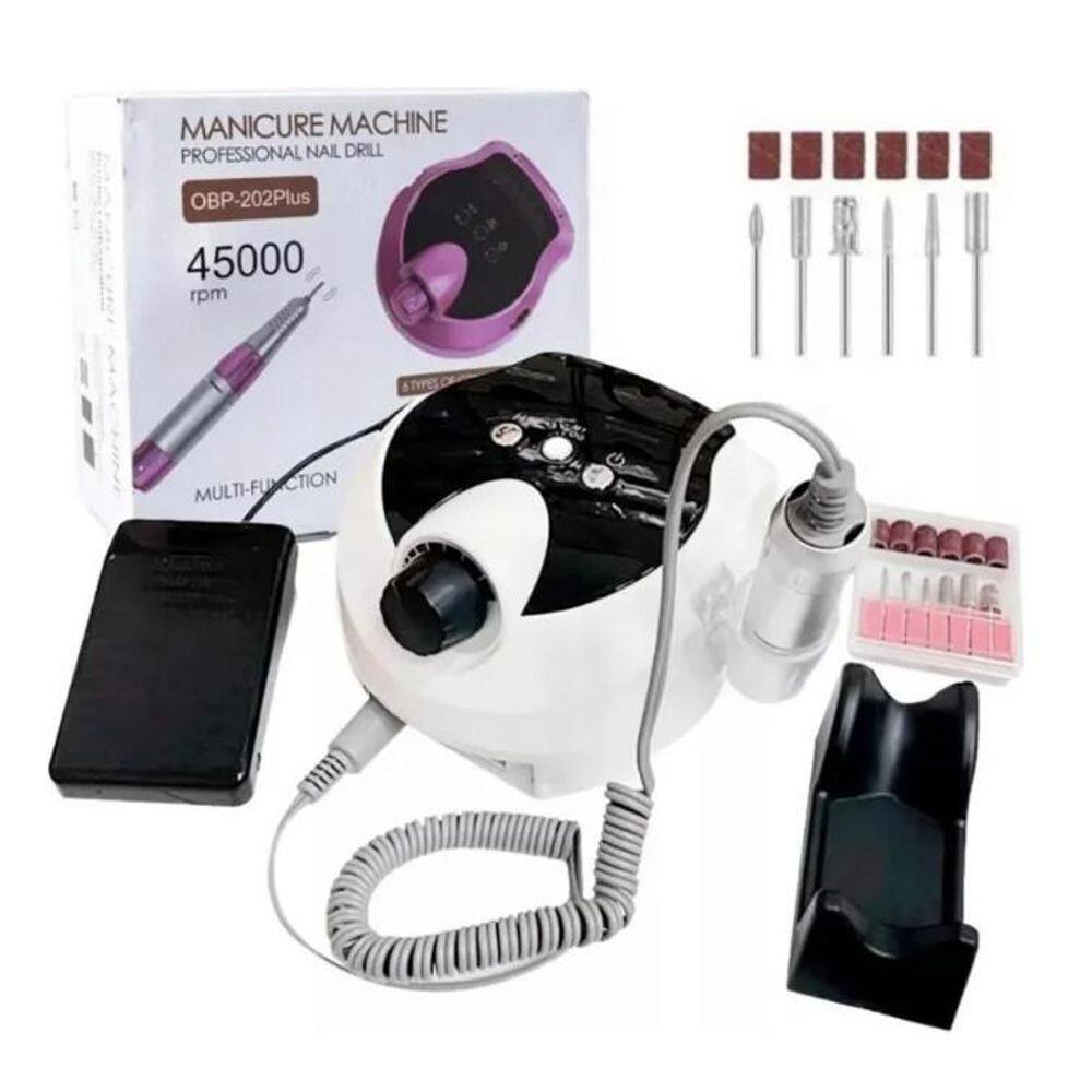 Super Motor Digital Unhas 45.000 Rpm Nail Bivolt Porquinho