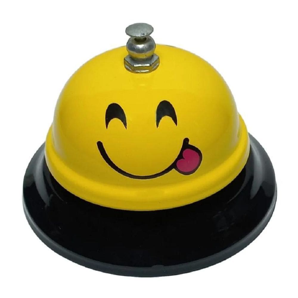 Sino De Mesa Emoji Smiles Saboroso Campainha Sineta