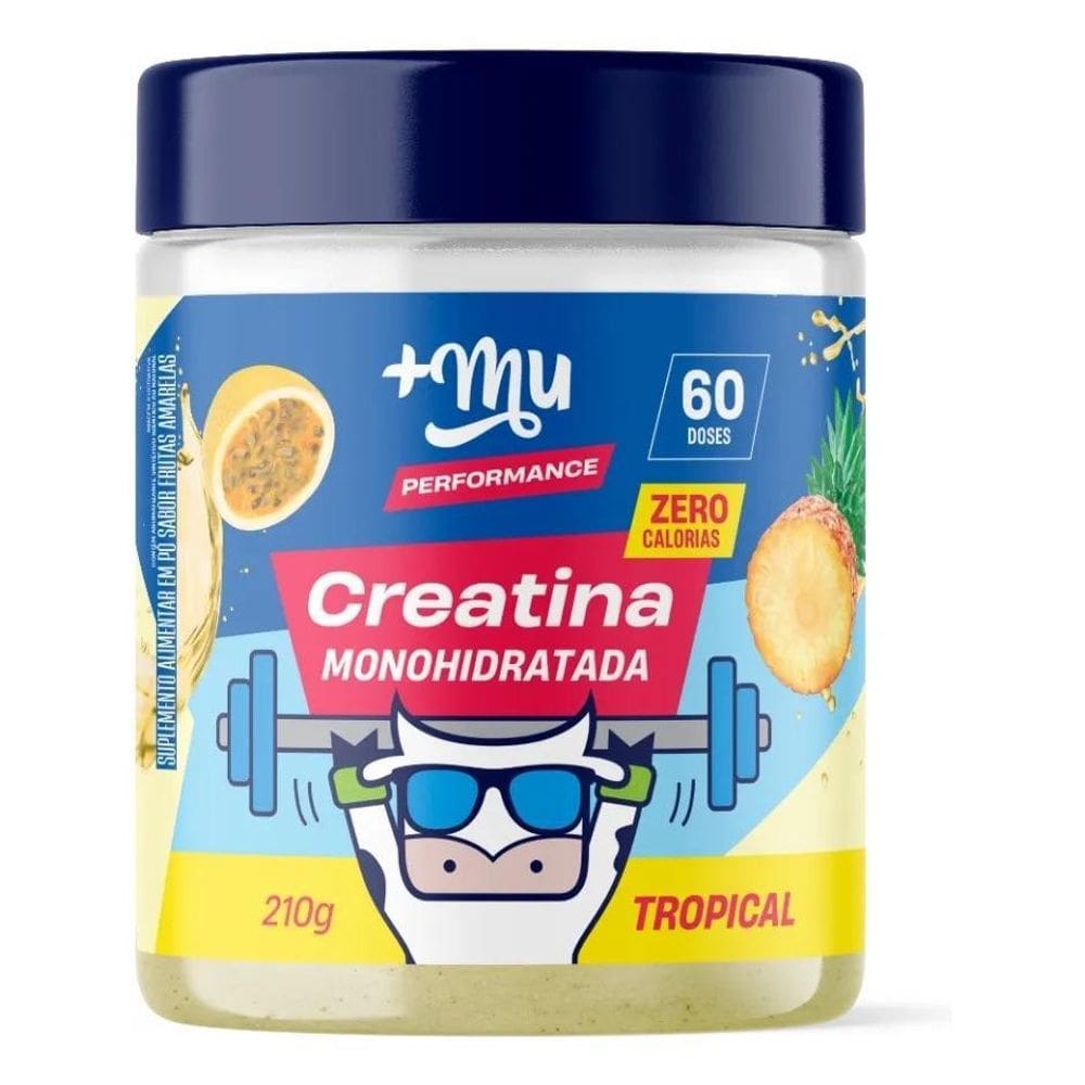 Creatina Monohidratada Sabor Tropical 210G +Mu