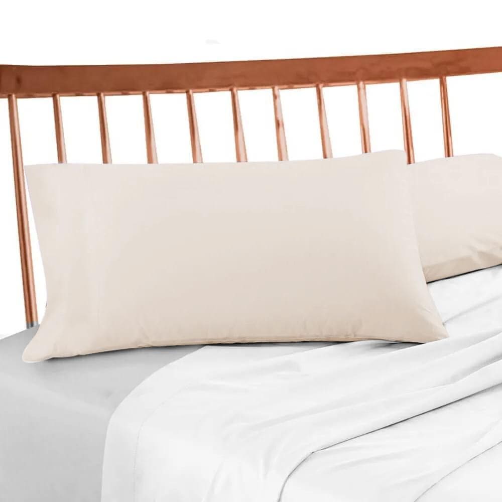 Fronha Avulsa 200 Fios Lisa - Premium Bege