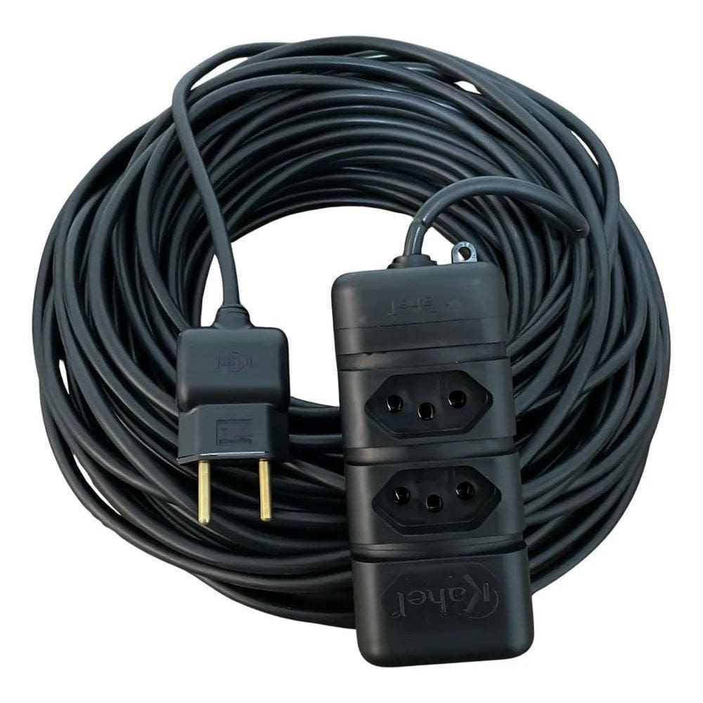 Extensão Elétrica 30 Metros Reforçada 10/20A Cabo Pp 2X1,0Mm
