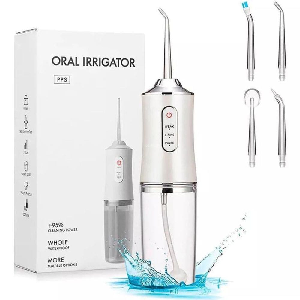 Irrigador Oral Jato Água Dental Water Bucal Recarregável