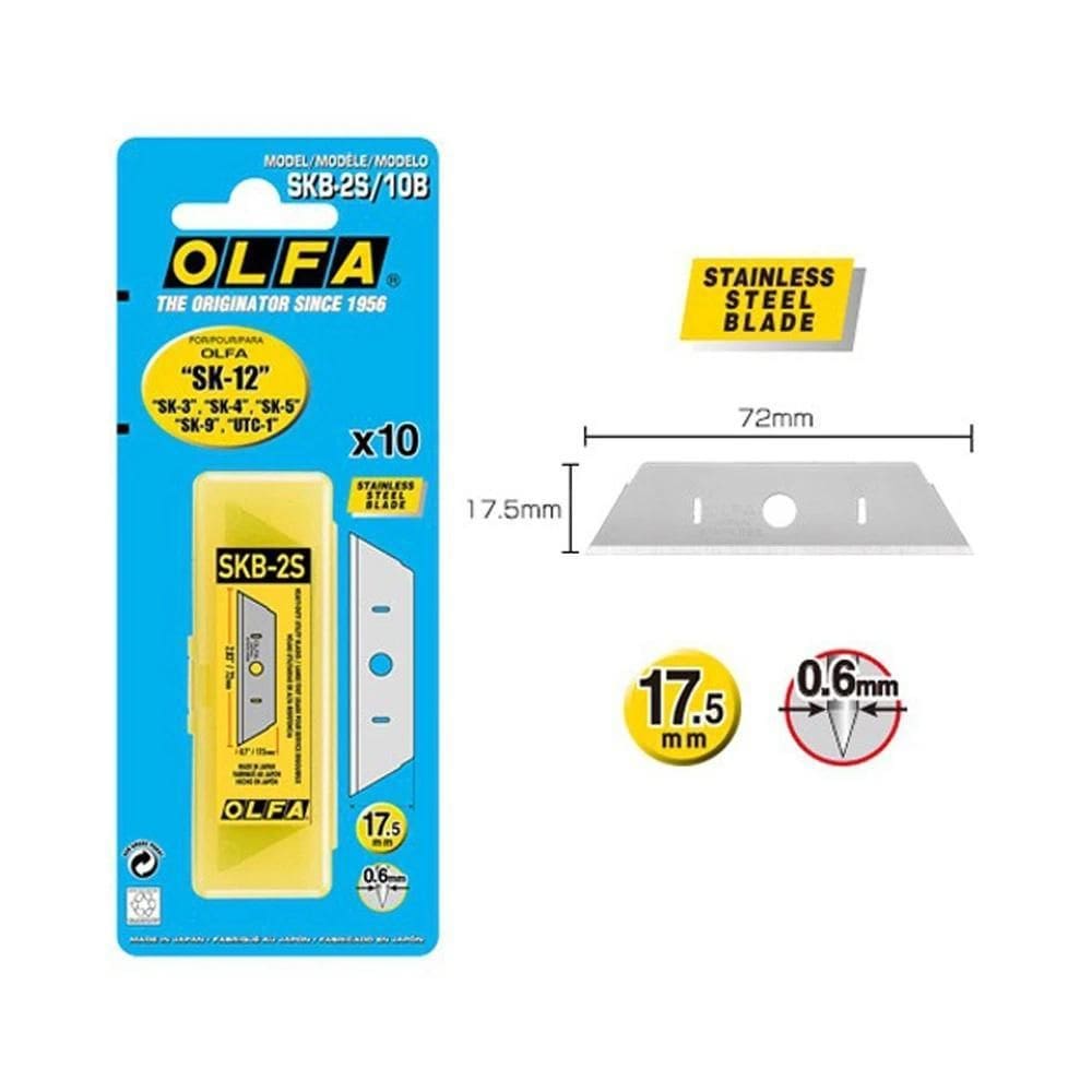 Estojo De Lâminas Olfa Skb-2-S/10B Com 10 Unidades