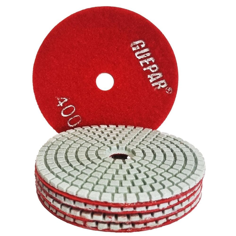 Kit 5 Disco Diamantado Brilho Dágua 100 X 4Mm Lixa Grão 400