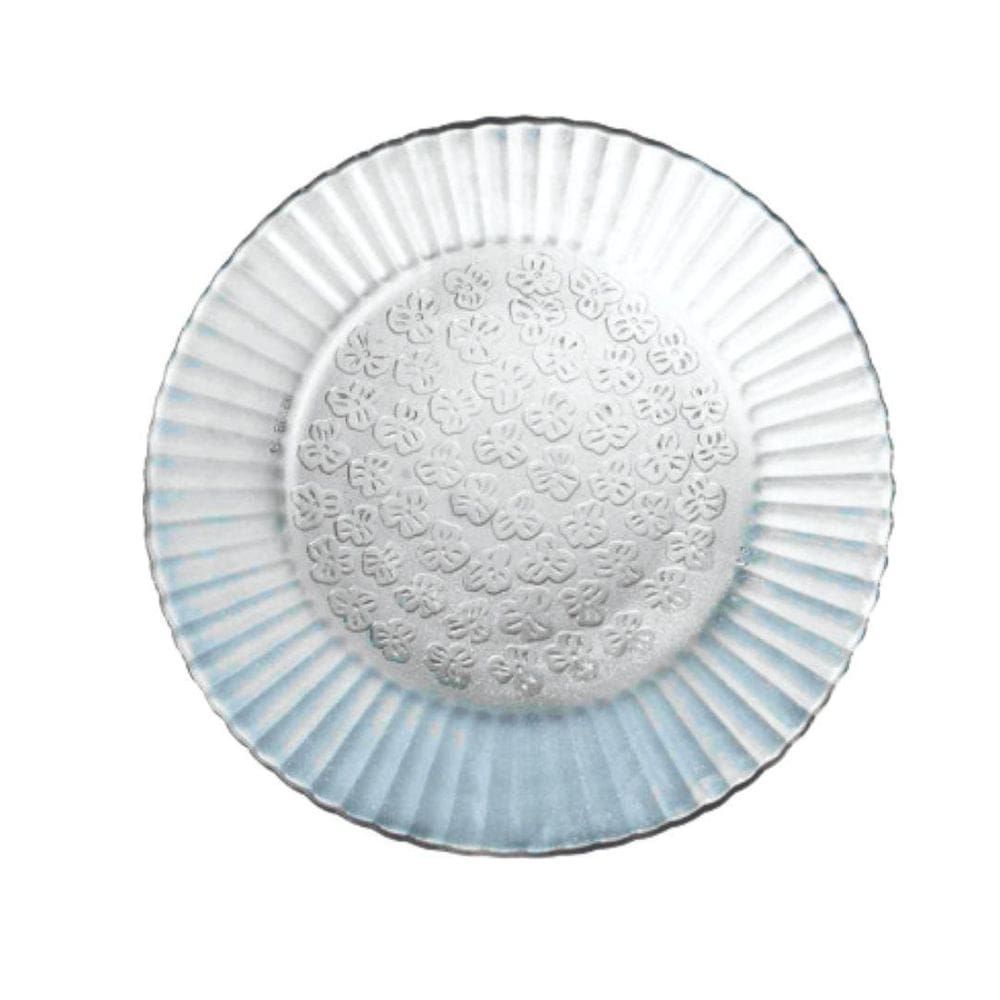 Jogo De Prato Primavera 06 Pratos Sobremesa - Lanche - Vidro