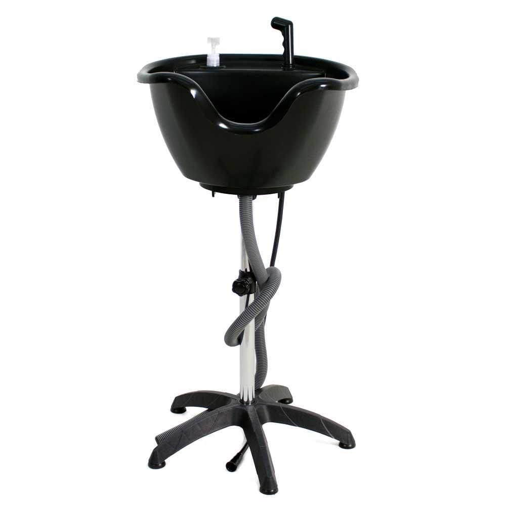 Lavatório Portátil Preto Lavagem De Cabelo Salão De Beleza