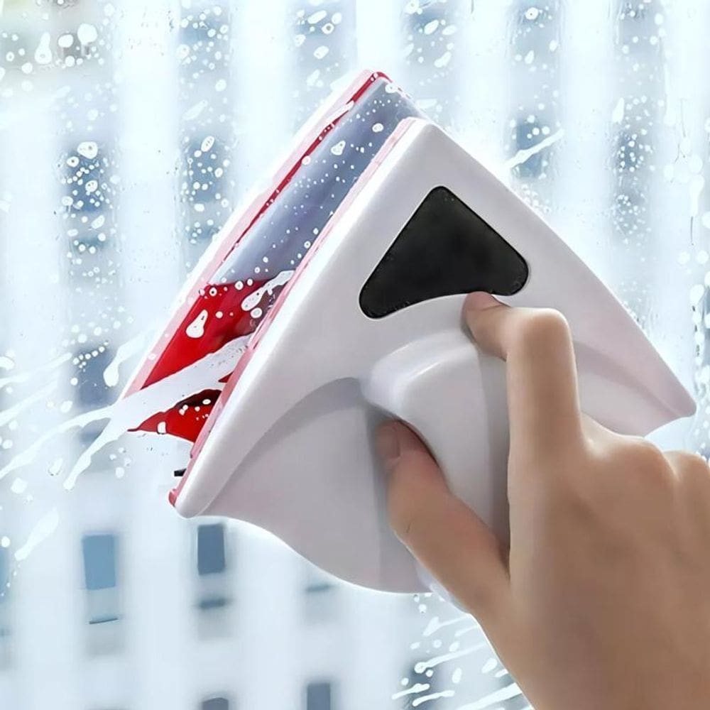 Limpador Magnético Vidros Janelas Limpeza Limpa Vidro Rodo
