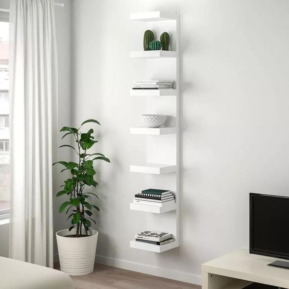 Torre Multiuso De 7 Prateleiras Com 170Cm Mdf Quarto Sala
