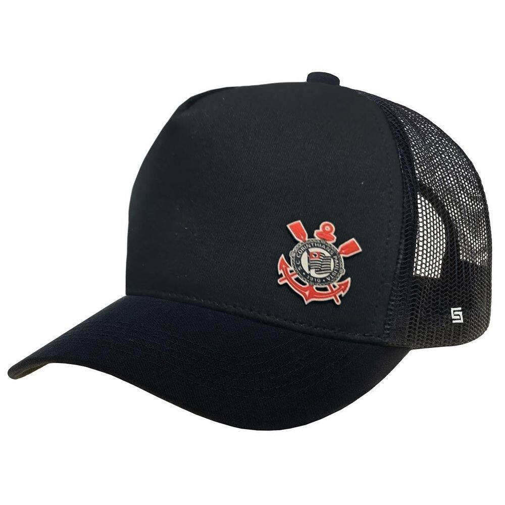 Boné Corinthians Licenciado Bordado Trucker Supercap 37837 P
