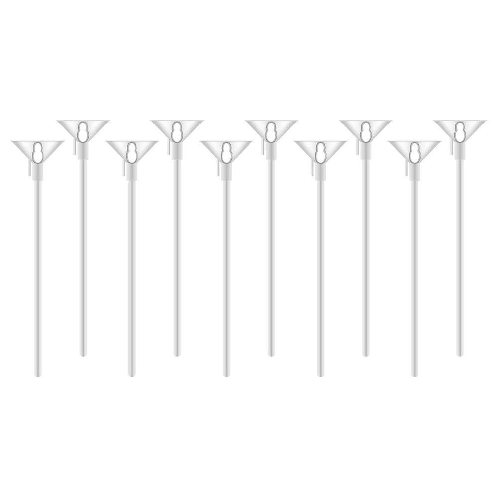 Kit 30 Suporte Vareta Branca 32Cm Para Balão Palito Festa