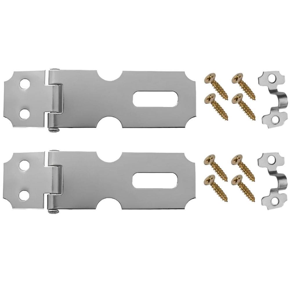 Dobradiça Porta Cadeado Fecho Trinco Zincado 6,3Cm 02 Un