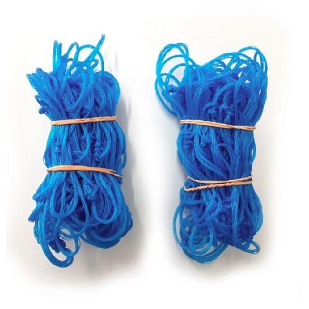 Par De Rede Para Mini Gol 80X50Cm Fio 2 Azul