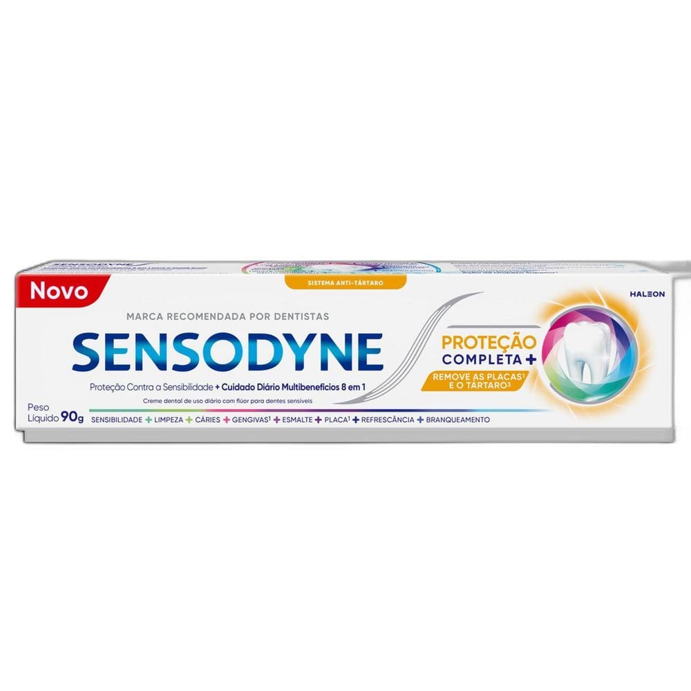 Pasta De Dente Sensodyne Proteção Completa+ Anti-Tartaro 90G