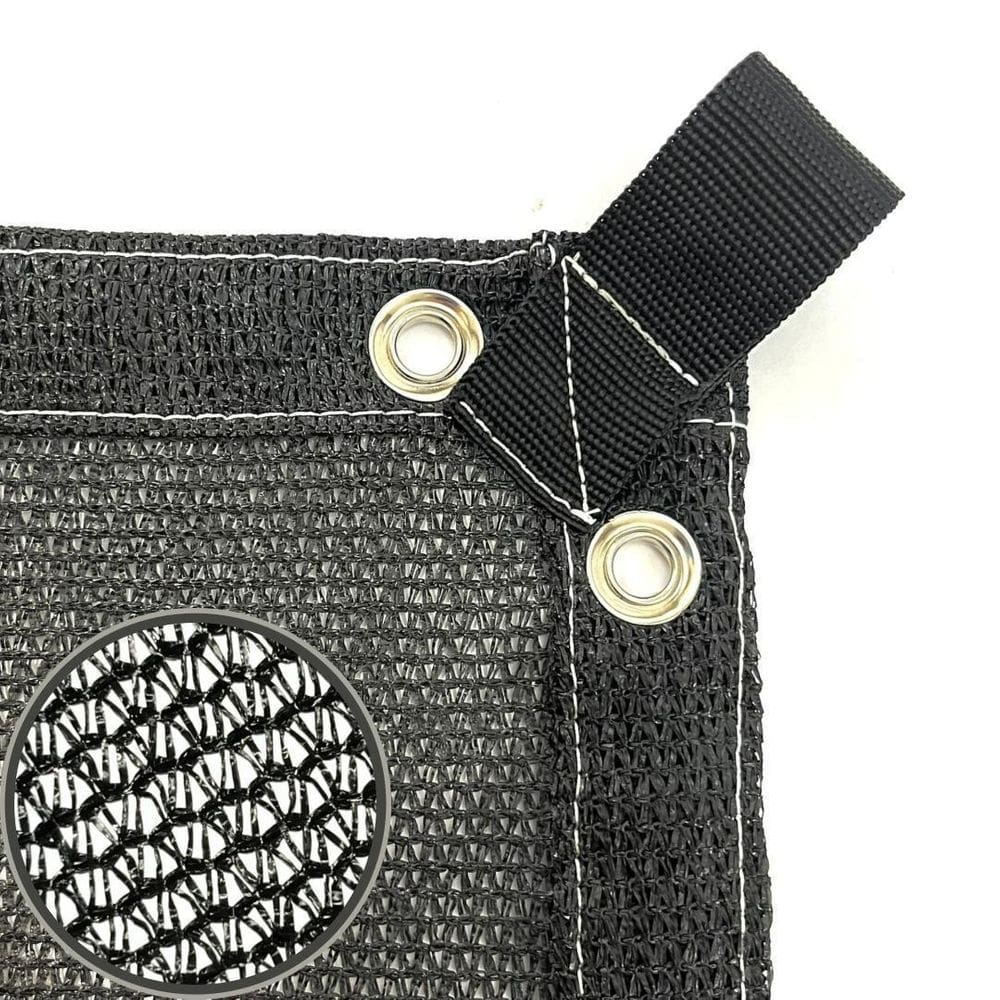 Tela Sombrite Toldo Lona 80% Preto 4X8 Acabamento E Alças