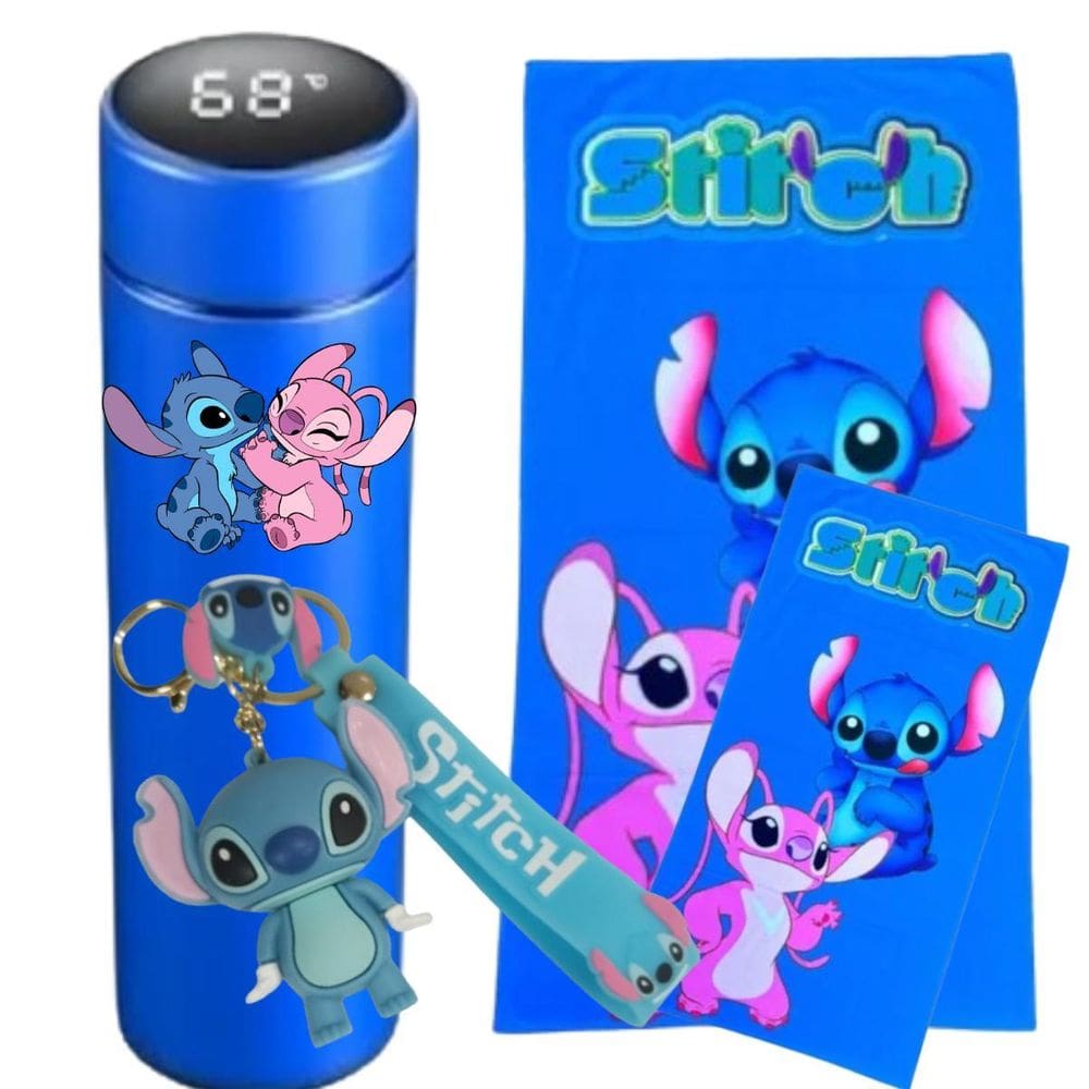 Garrafa Digital Com Jogo De Toalha Stit Casal E 3D