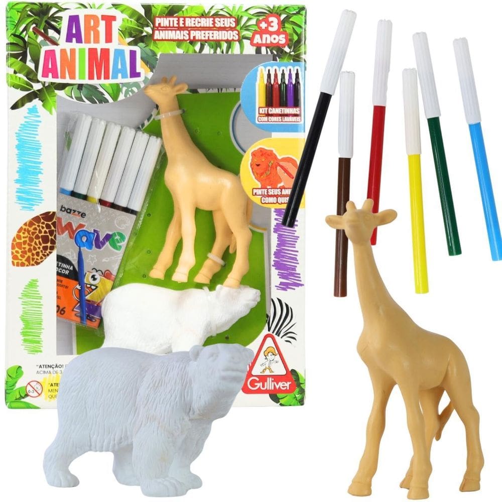 Animais De Colorir Com Canetinha Hidrocolor - 0974 Gulliver