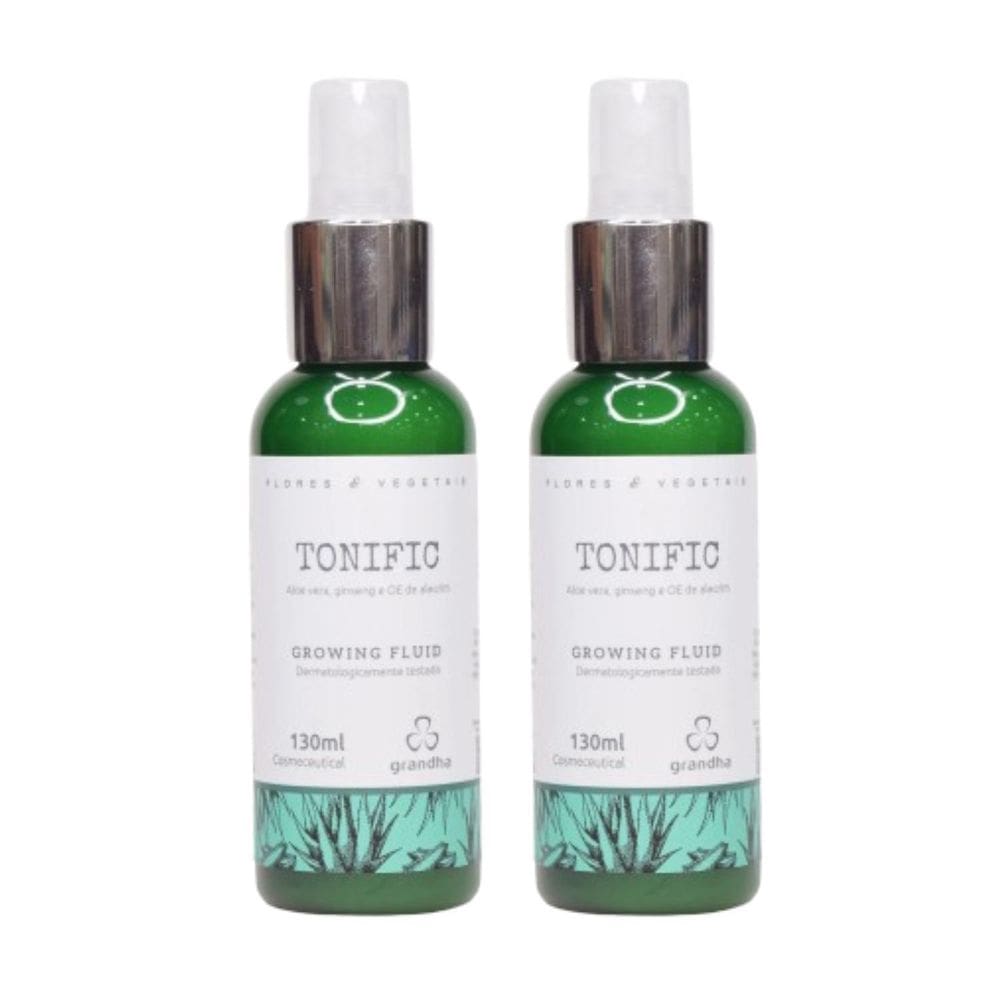 02 Fluido Sem Enxágue Antiqueda Tonific Growing 120Ml Cada