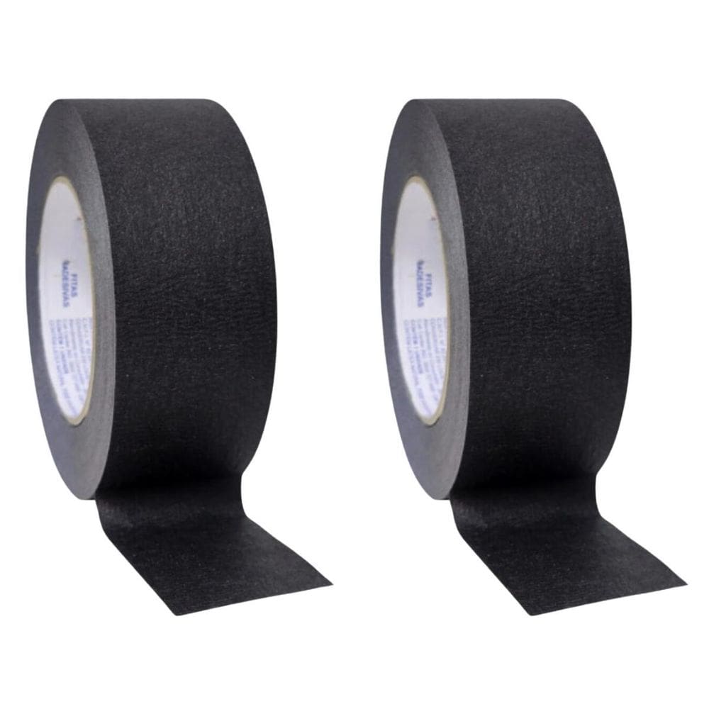 Kit 2 Fita Crepe Preta 720 Cremer Profissional 48Mm X 50M