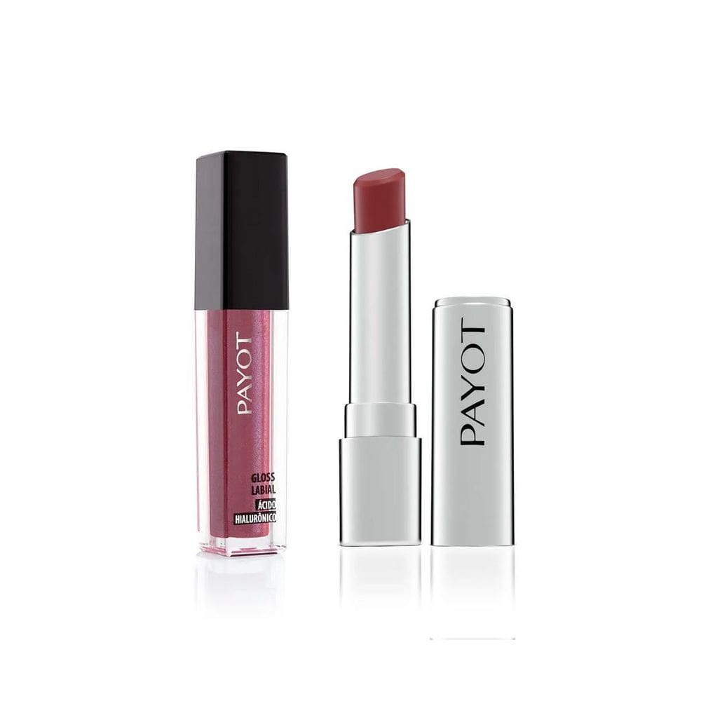 Kit Lips Payot - 4: Gloss Búzios + Batom Malva