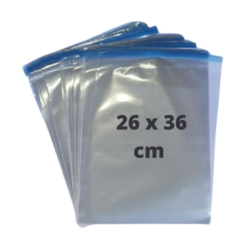 Kit 500Un Sacos Transparente Com Lacre 26X36Cm Inviolável