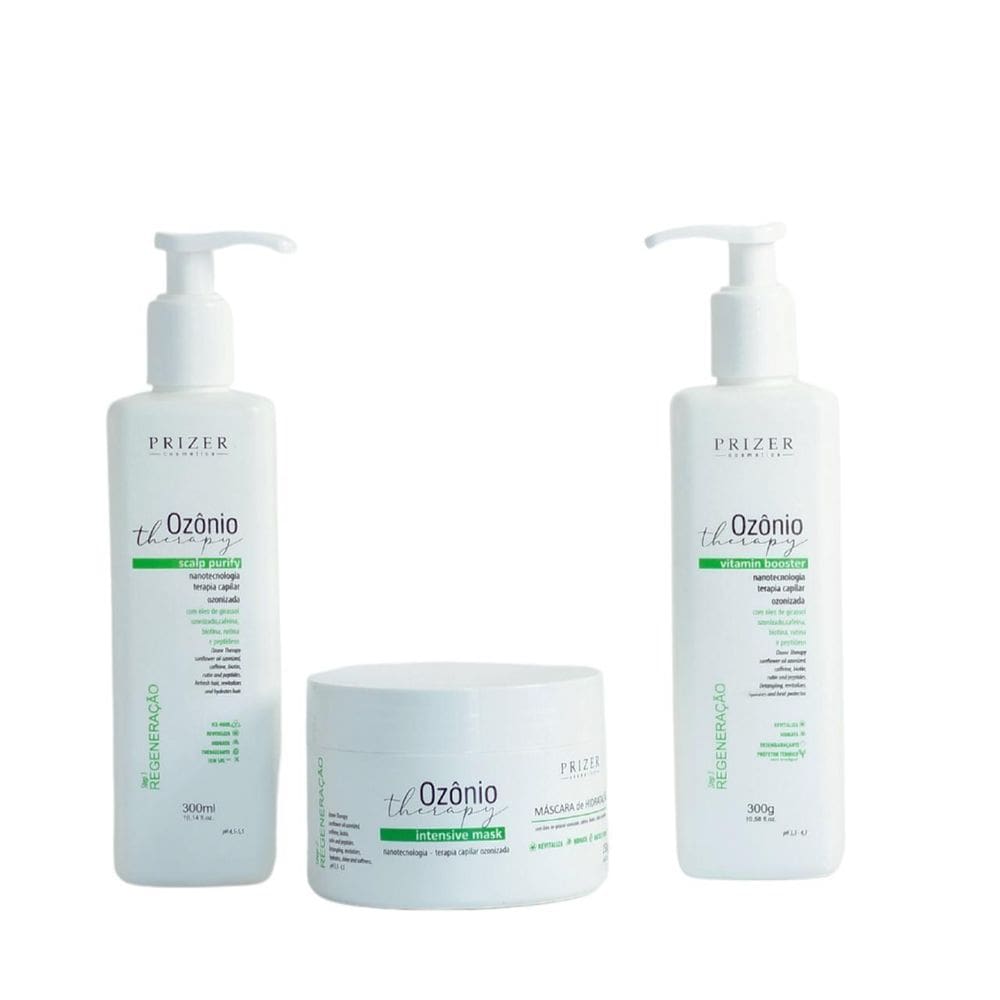 Kit Ozônio Capilar Therapy - 3 Produtos Home Care Prizer