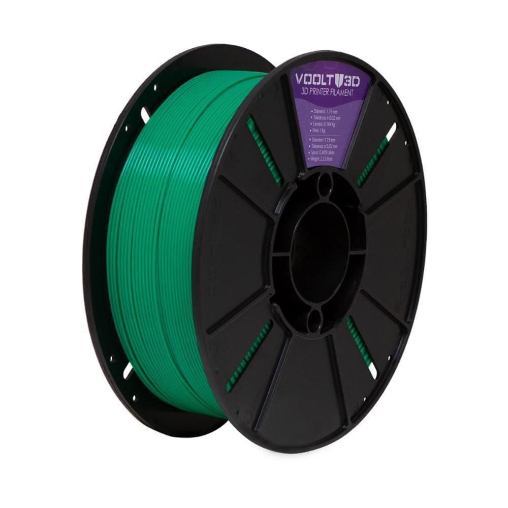 Filamento Para Impressora 3D Abs Verde 1Kg 1,75Mm - Voolt3D