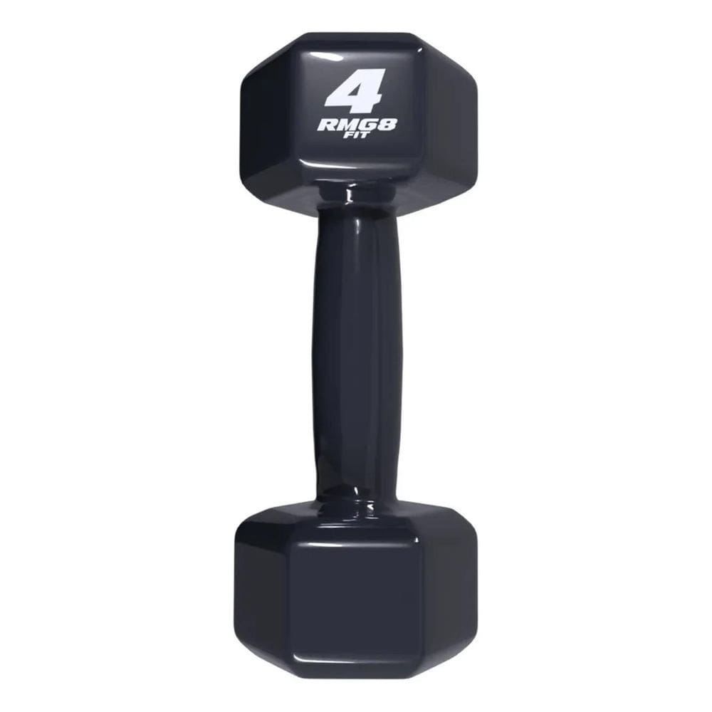 2X Halter Peso 4 Kg Emborrachado Treino Unitario Sextavado C