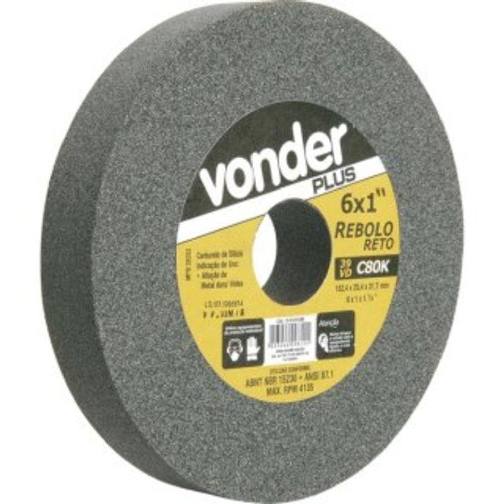 Rebolo Reto 152,4X25,4X31,8 G100 Verde Para Vídea 39Cvd - Vo