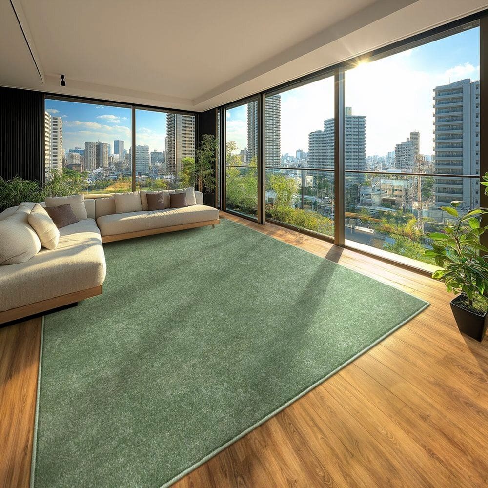 Tapete Tufting Ecletik 250cm X 300cm VERDE SELVA