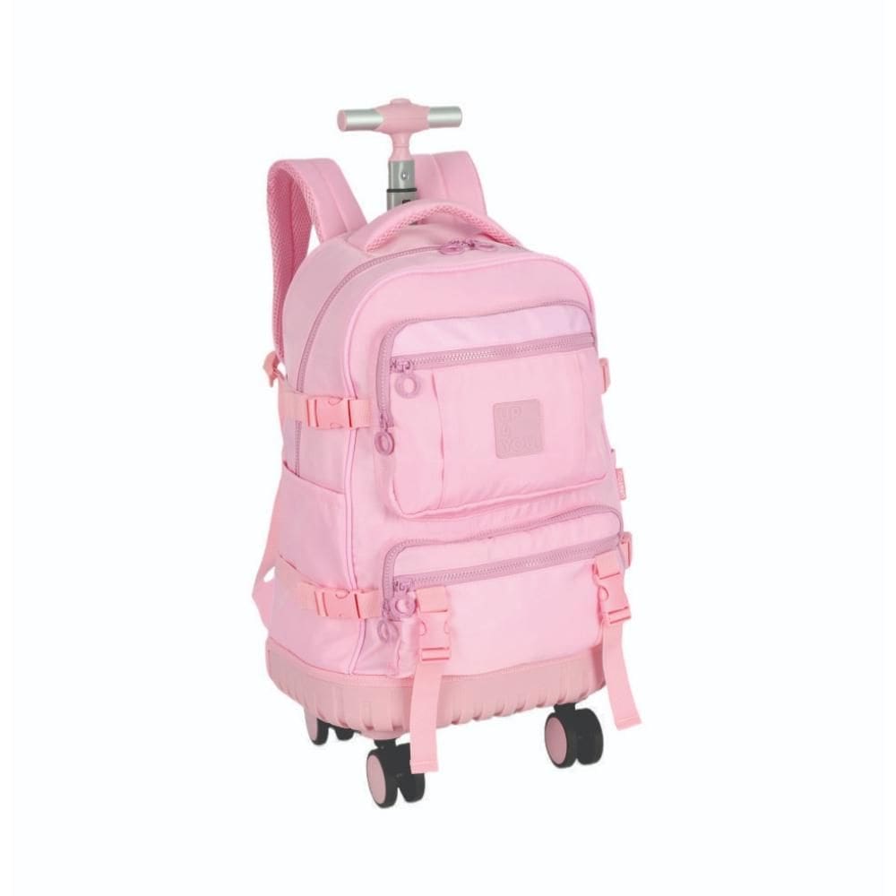Mochila De Rodinhas Escolar Com Alça E Divisoria Notebook