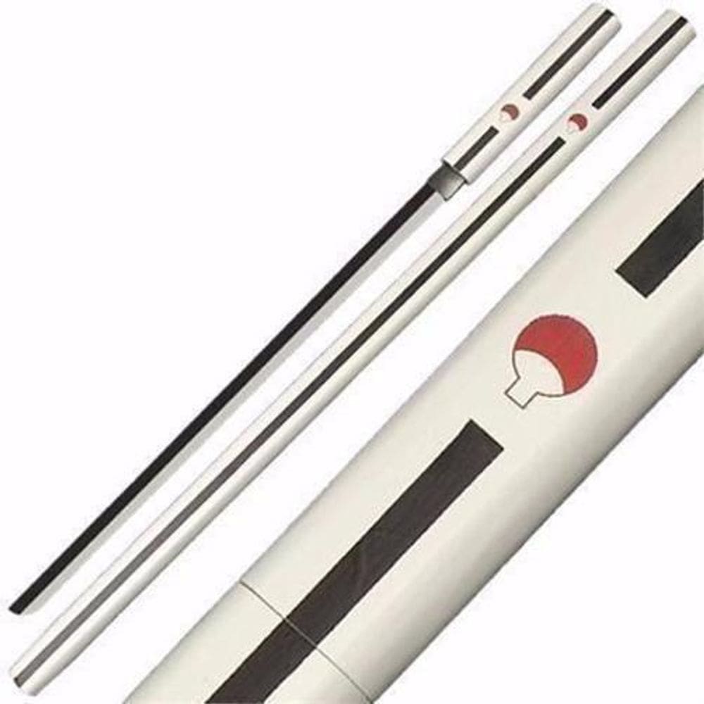 Espada Katana Sasuke Uchiha Naruto Branca Em Aço