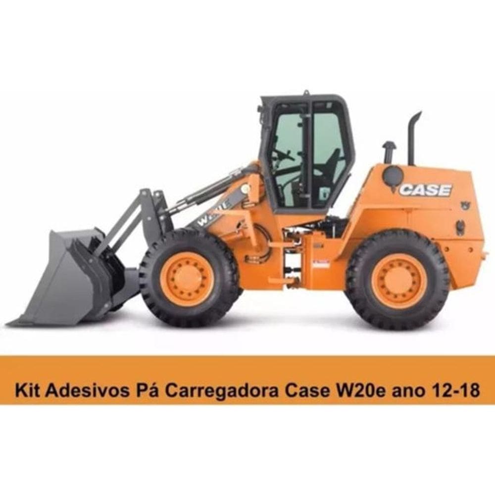Kit Adesivo Case W20E Pá Carregadeira 2012 A 2018