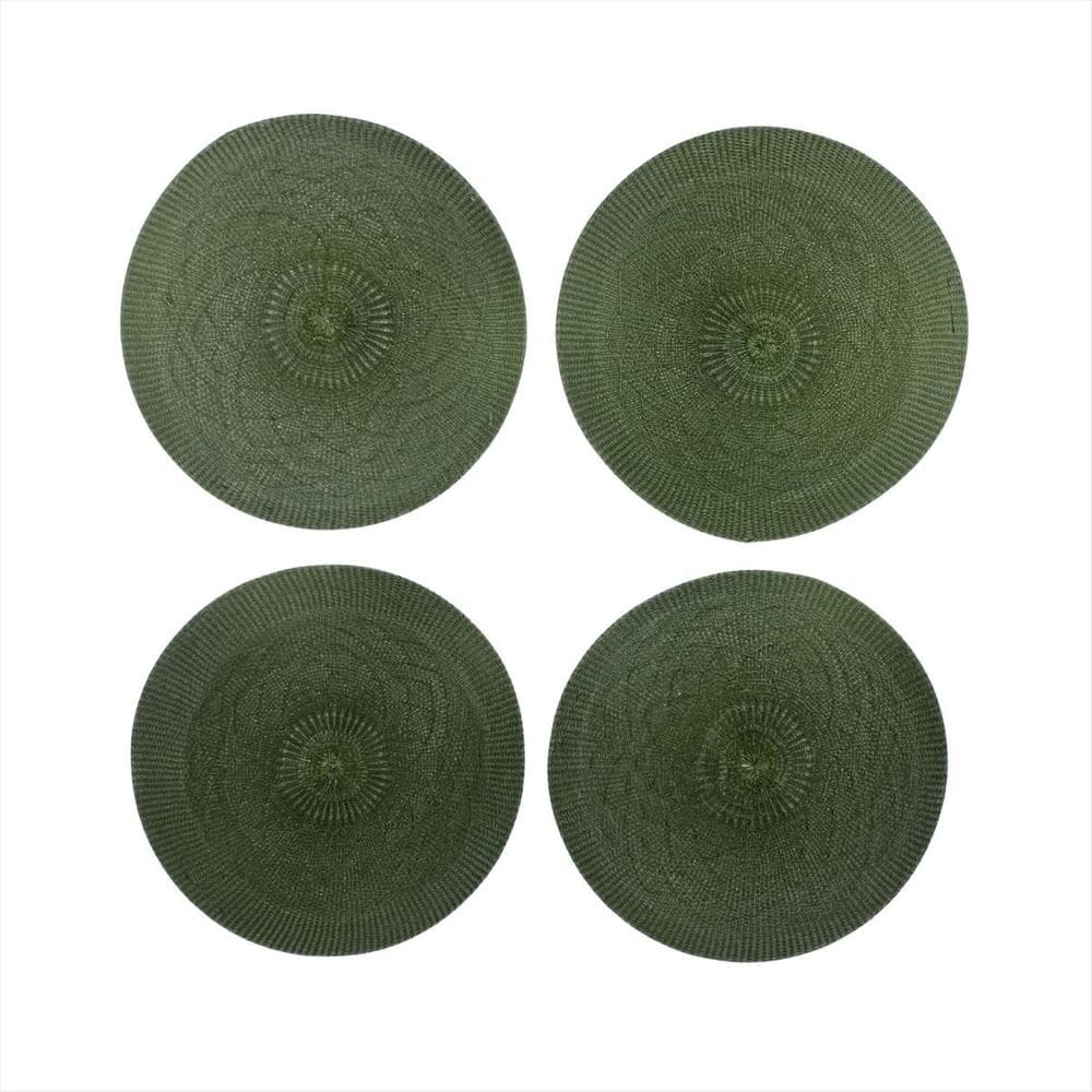 Souspla Redondo Mesa Posta 4 Unidades Jogo Americano Verde