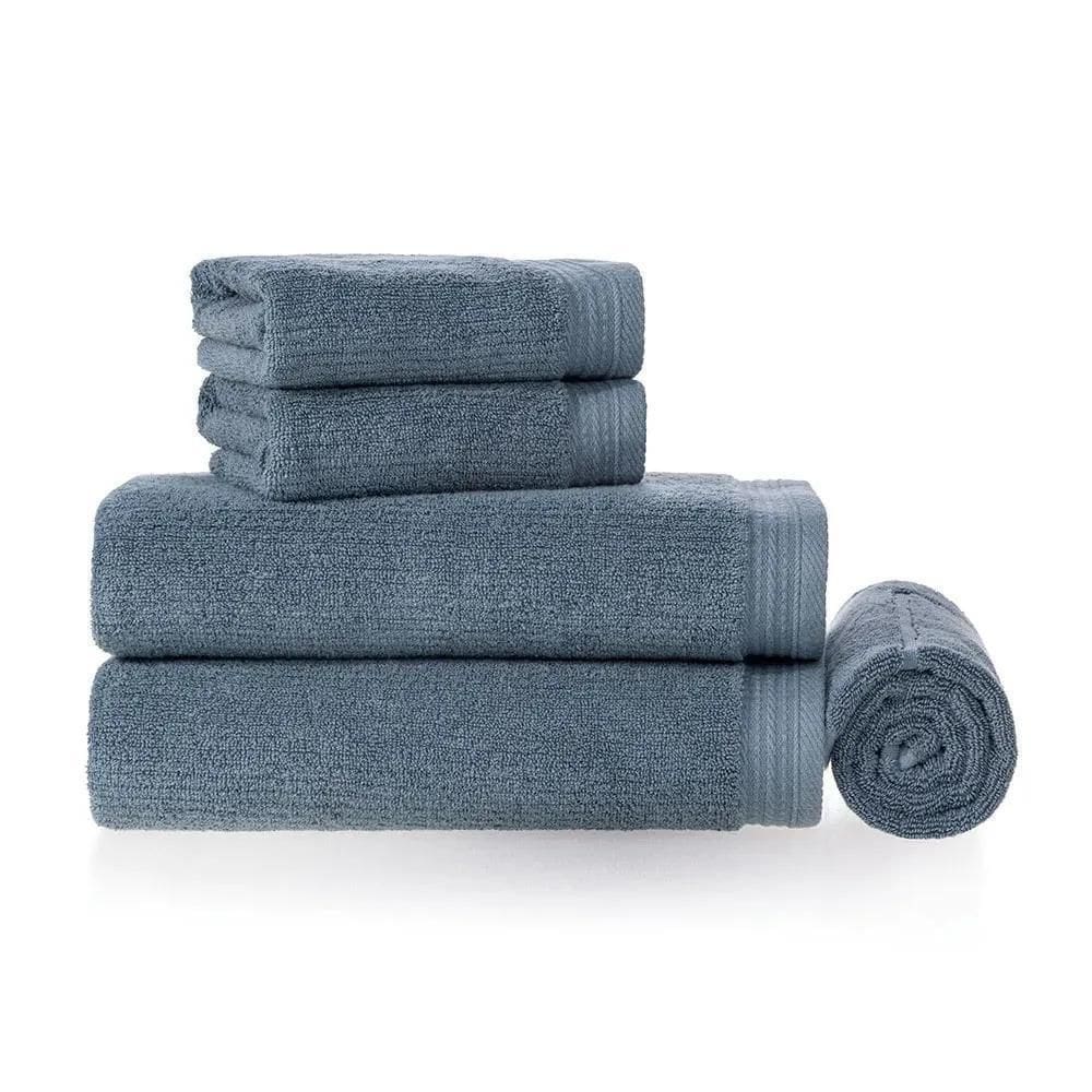 Jogo De Toalhas / Banho Imperial - Karsten Azul Sereno