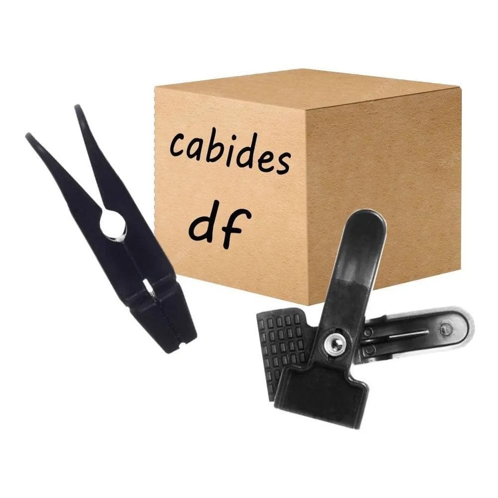 2X 50 Presilhas Prendedor Preto Cabide Saia Short Calça Atac