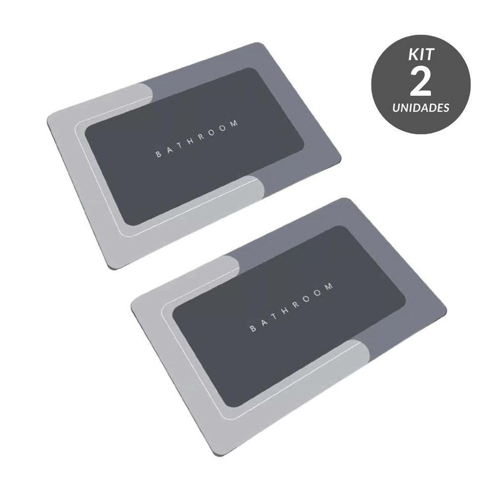 Kit Tapetes Mágicos Para Banheiro E Box Antiaderentes